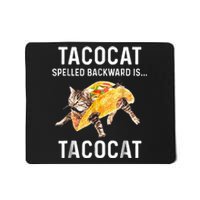 Tacocat Spelled Backward Is Tacocat Love Cat And Taco Mousepad