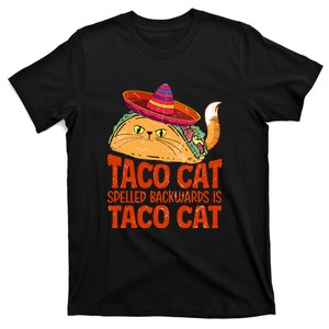 Tacocat Spelled Backward Is Tacocat Love Cat And Taco T-Shirt