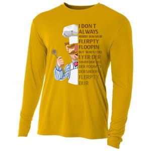 The Swedish Chef I Dont Always Herdy Dur Mur Cooling Performance Long Sleeve Crew