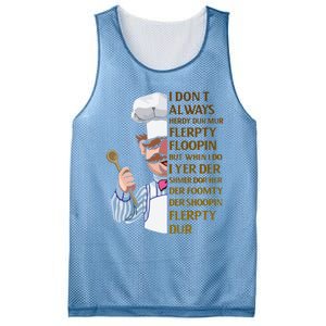 The Swedish Chef I Dont Always Herdy Dur Mur Mesh Reversible Basketball Jersey Tank