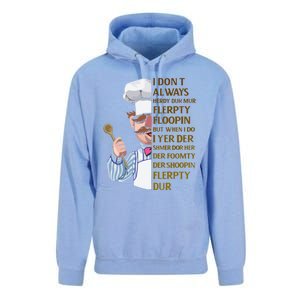 The Swedish Chef I Dont Always Herdy Dur Mur Unisex Surf Hoodie