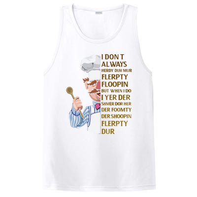 The Swedish Chef I Dont Always Herdy Dur Mur PosiCharge Competitor Tank