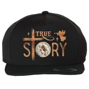 True Story Christmas Nativity Jesus Christian Wool Snapback Cap