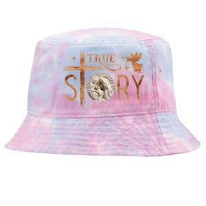 True Story Christmas Nativity Jesus Christian Tie-Dyed Bucket Hat