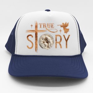 True Story Christmas Nativity Jesus Christian Trucker Hat