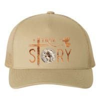 True Story Christmas Nativity Jesus Christian Yupoong Adult 5-Panel Trucker Hat