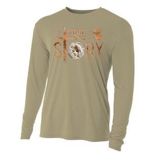 True Story Christmas Nativity Jesus Christian Cooling Performance Long Sleeve Crew