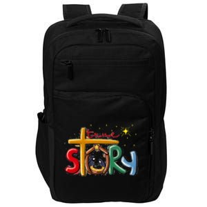 True Story Christmas Nativity Jesus Christian Christmas Impact Tech Backpack