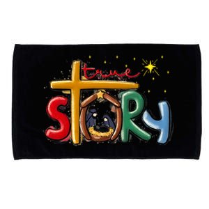 True Story Christmas Nativity Jesus Christian Christmas Microfiber Hand Towel