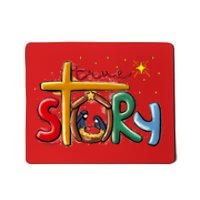 True Story Christmas Nativity Jesus Christian Christmas Mousepad