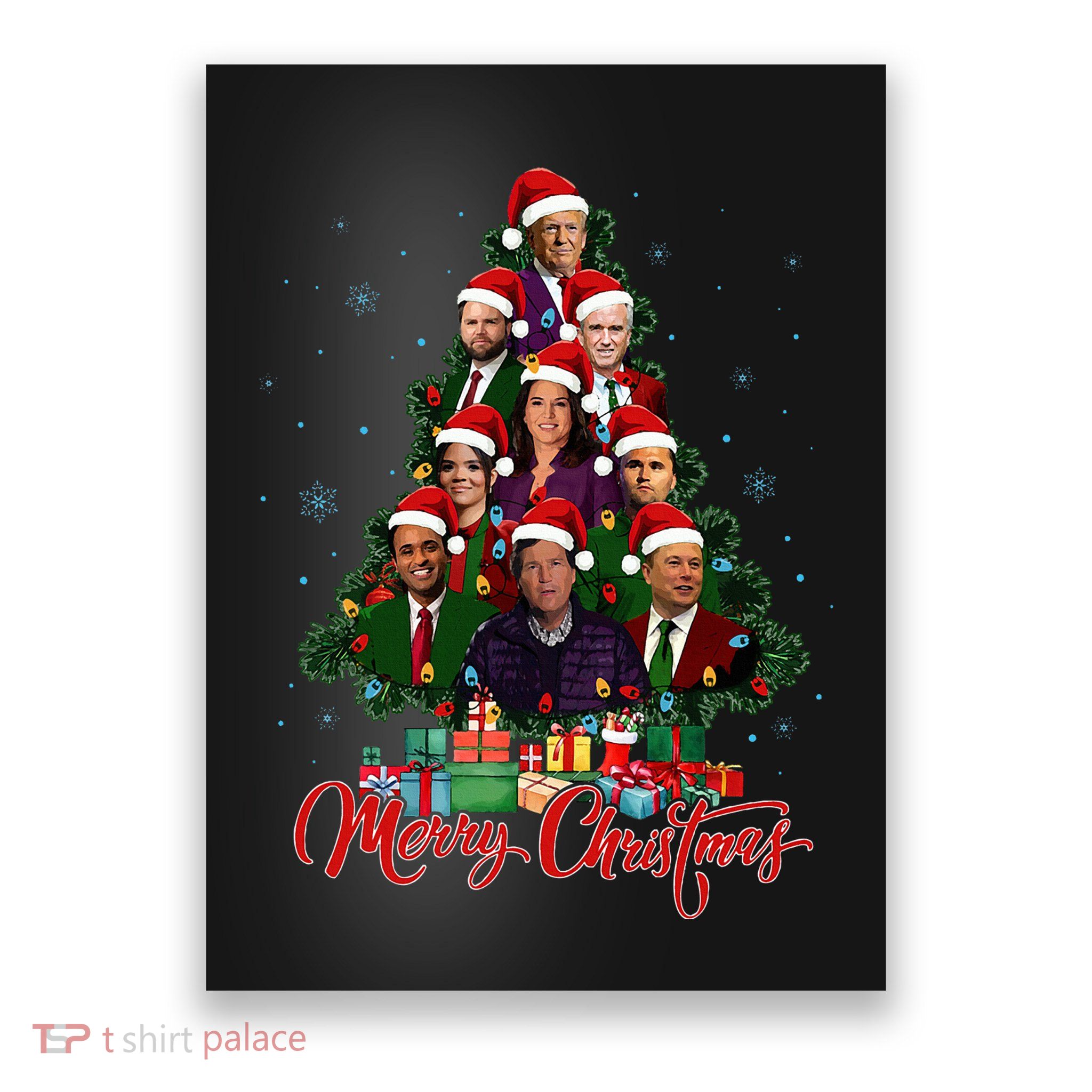 Trump Supporter Christmas Tree Dream Team Daddys Home 45 47 Poster