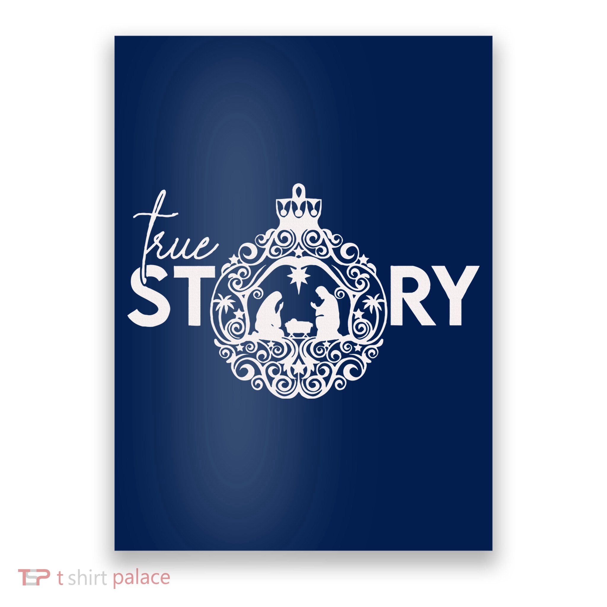 True Story Christmas Nativity Jesus Christian Christmas Poster