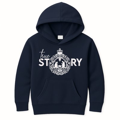 True Story Christmas Nativity Jesus Christian Christmas Kids Hoodie