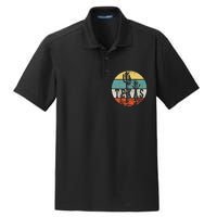 Texas State Country Retro Vintage Dry Zone Grid Polo