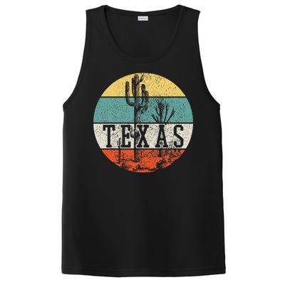 Texas State Country Retro Vintage PosiCharge Competitor Tank