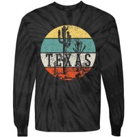 Texas State Country Retro Vintage Tie-Dye Long Sleeve Shirt