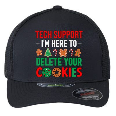 Tech Support Christmas Cookies Women Funny Christmas Flexfit Unipanel Trucker Cap