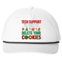 Tech Support Christmas Cookies Women Funny Christmas Snapback Five-Panel Rope Hat