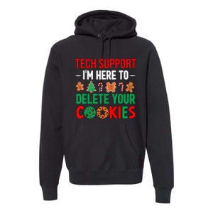 Tech Support Christmas Cookies Women Funny Christmas Premium Hoodie