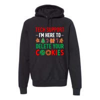 Tech Support Christmas Cookies Women Funny Christmas Premium Hoodie