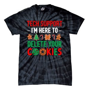 Tech Support Christmas Cookies Women Funny Christmas Tie-Dye T-Shirt