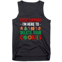 Tech Support Christmas Cookies Women Funny Christmas Tank Top