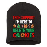 Tech Support Christmas Cookies Women Funny Christmas Short Acrylic Beanie