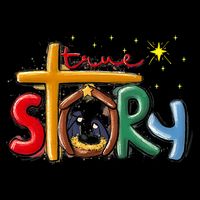 True Story Christmas Nativity Jesus Christian Christmas 16 in Basic Backpack