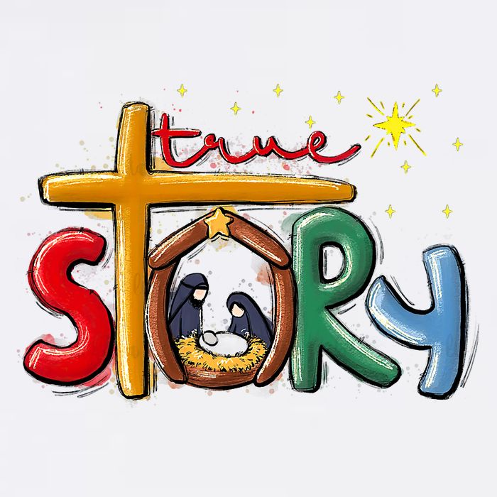 True Story Christmas Nativity Jesus Christian Christmas Tall T-Shirt