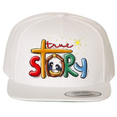 True Story Christmas Nativity Jesus Christian Christmas Wool Snapback Cap