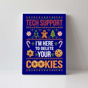 Tech Support Christmas Cookies Funny Christmas Gift Canvas