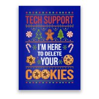 Tech Support Christmas Cookies Funny Christmas Gift Poster