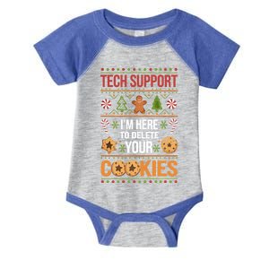 Tech Support Christmas Cookies Funny Christmas Gift Infant Baby Jersey Bodysuit