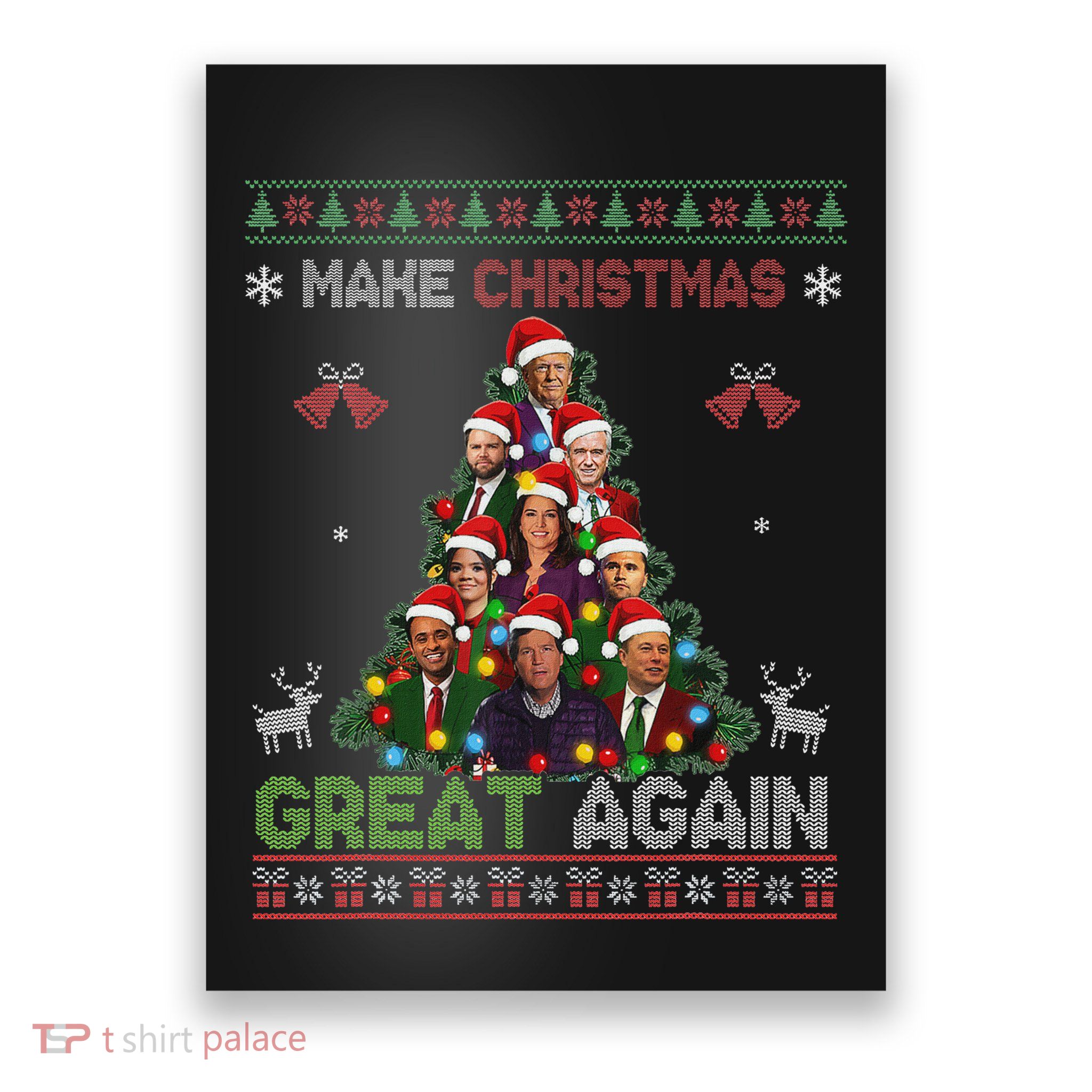 Trump Supporter Christmas Tree Dream Team Daddys Home 45 47 Poster