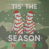 The Season Christmas Tree Cakes Debbie Becky Xmas Pyjama Legacy Tie Dye Trucker Hat