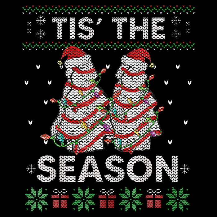 The Season Christmas Tree Cakes Debbie Becky Xmas Pyjama Mesh Reversible Basketball Jersey Tank