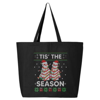 The Season Christmas Tree Cakes Debbie Becky Xmas Pyjama 25L Jumbo Tote