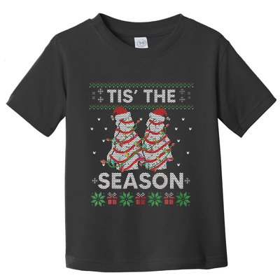 The Season Christmas Tree Cakes Debbie Becky Xmas Pyjama Toddler T-Shirt
