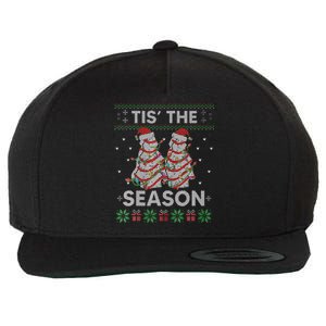 The Season Christmas Tree Cakes Debbie Becky Xmas Pyjama Wool Snapback Cap