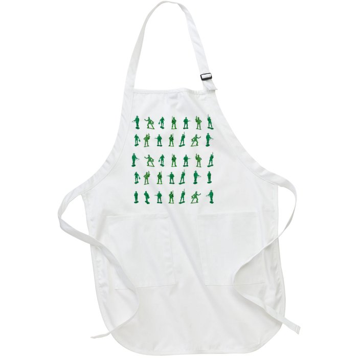 Toy Soldiers Cute Little Lovers Full-Length Apron With Pockets