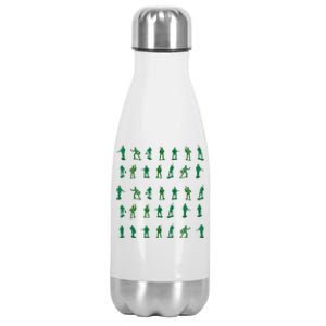 Toy Soldiers Cute Little Lovers Stainless Steel Insulated Water Bottle