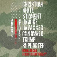 Trump Supporter Christian White Straight Unwoke Unvaxxed Legacy Tie Dye Trucker Hat