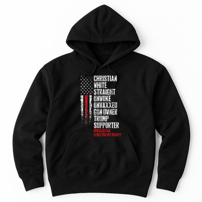Trump Supporter Christian White Straight Unwoke Unvaxxed Hoodie