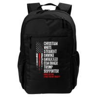 Trump Supporter Christian White Straight Unwoke Unvaxxed Backpack