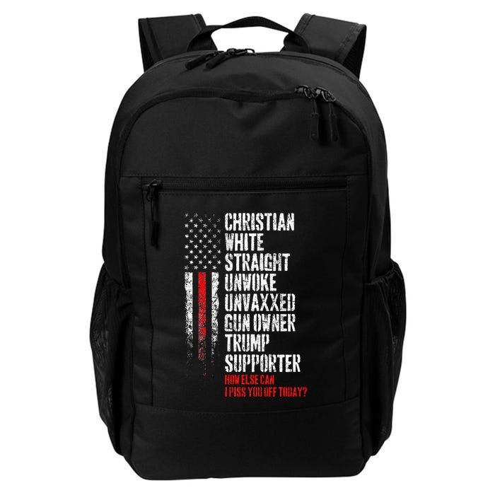 Trump Supporter Christian White Straight Unwoke Unvaxxed Backpack