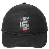 Trump Supporter Christian White Straight Unwoke Unvaxxed 7-Panel Snapback Hat