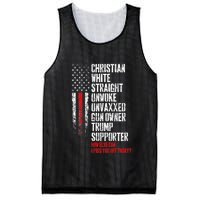 Trump Supporter Christian White Straight Unwoke Unvaxxed Mesh Reversible Basketball Jersey Tank