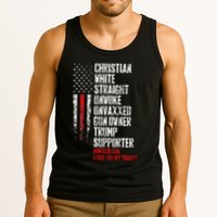 Trump Supporter Christian White Straight Unwoke Unvaxxed Tank Top