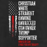 Trump Supporter Christian White Straight Unwoke Unvaxxed Golf Towel