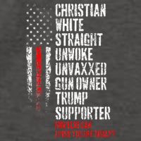 Trump Supporter Christian White Straight Unwoke Unvaxxed Vector Backpack